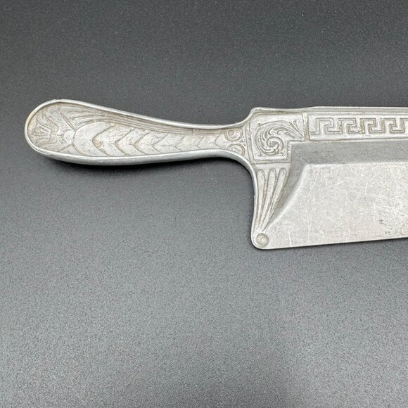 Antique Aluminum Silent Butler Crumb Catcher Tray with Scraper Vintage - Picture 6 of 16